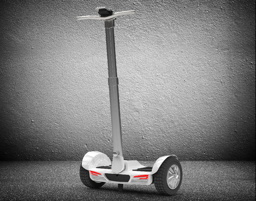 Eco Friendly Stand Up Electric Scooter , Self Balance Electric Hoverboard With Handle
