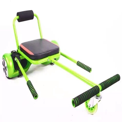 Green Adjustable Seat Hoverboard Go Kart With Max Loading 150KG , Elastic Belt For Fixation
