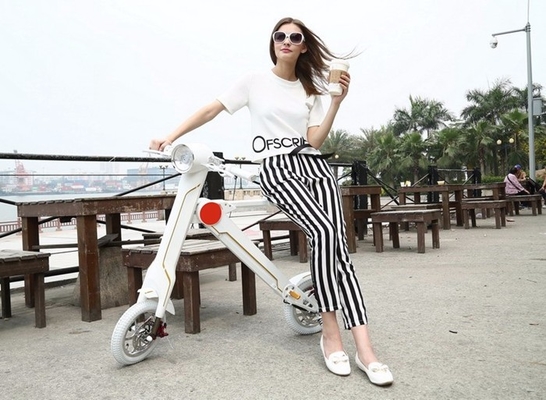 Cool 36v HoverBoards Electric Scooters , 12 Inch Mini Folding Electric Bike